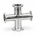 Cross 4 × Clamp, Ø 25 × 1.5 mm, L = 110 mm (Clamp 50.5)
