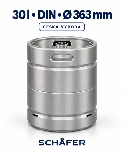 [81310] SCHĘFER–SUDEX KEG 30 l DIN – możliwość sztaplowania, produkcja czeska
