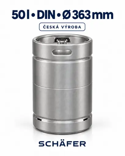 [81311] SCHÄFER–SUDEX KEG 50 l DIN – stackable, Czech production