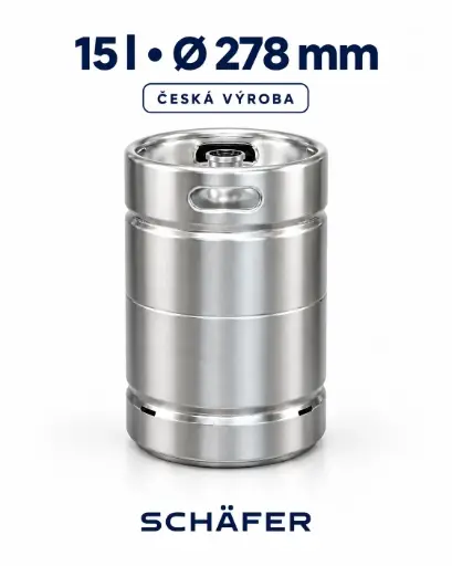[81308] SCHĘFER–SUDEX KEG 15 l Slim 278 – możliwość sztaplowania, produkcja czeska