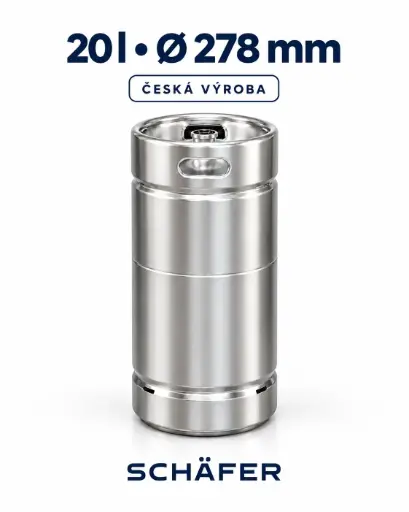[81309] SCHĘFER–SUDEX KEG 20 l Slim – możliwość sztaplowania, produkcja czeska